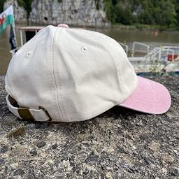 San Miguel Since 1890 Cream & Pink Embroidered Cap