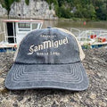 San Miguel Black & Beige Vintage Trucker's Hat