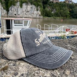 San Miguel Black & Beige Vintage Trucker's Hat